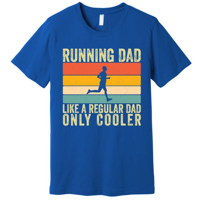 Running Dad Design For Father Day Marathon Runner Great Gift Premium T-Shirt