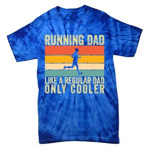 Running Dad Design For Father Day Marathon Runner Great Gift Tie-Dye T-Shirt