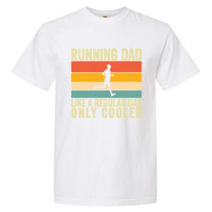 Running Dad Design For Father Day Marathon Runner Great Gift Garment-Dyed Heavyweight T-Shirt