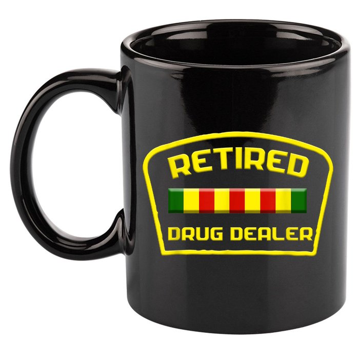 Retired Drug Dealer Funny Recovery  11oz C Handle Ceramic Mug