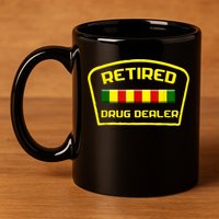 Retired Drug Dealer Funny Recovery  11oz C Handle Ceramic Mug