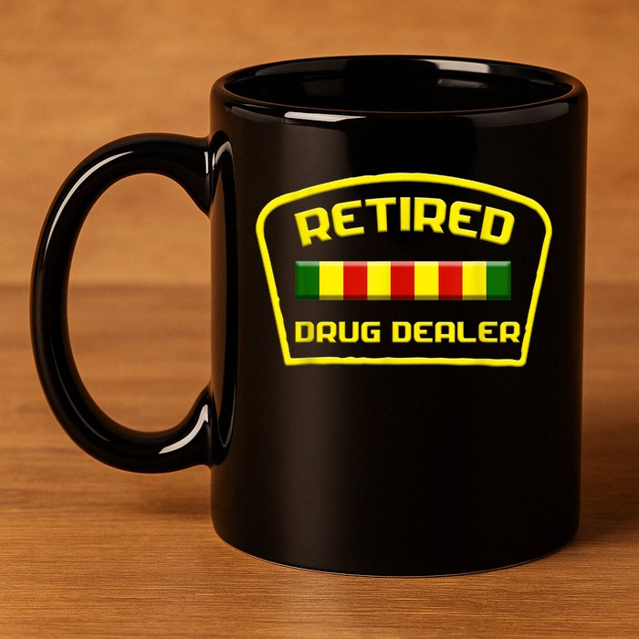 Retired Drug Dealer Funny Recovery  11oz C Handle Ceramic Mug