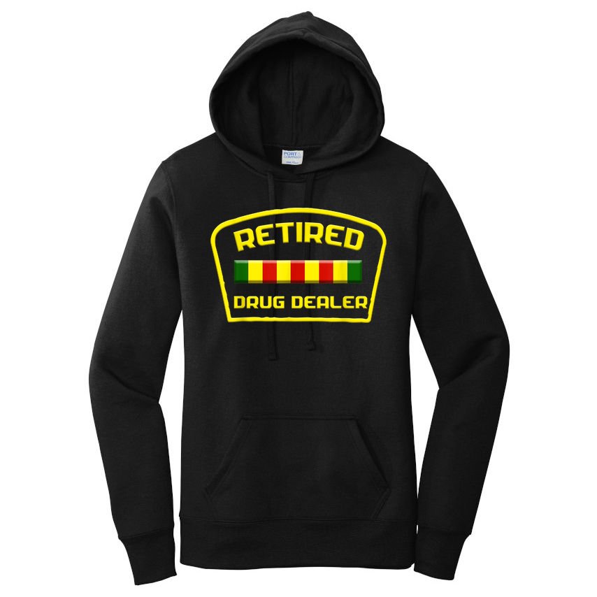 Retired Drug Dealer Funny Recovery  Women's Pullover Hoodie