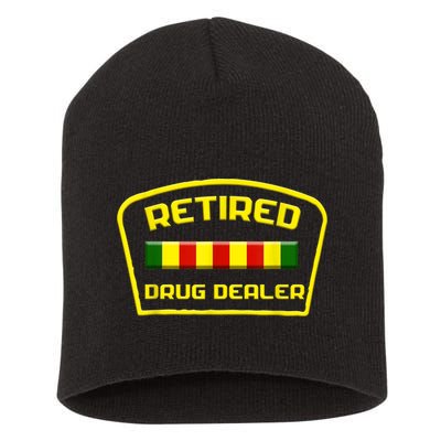Retired Drug Dealer Funny Recovery  Short Acrylic Beanie