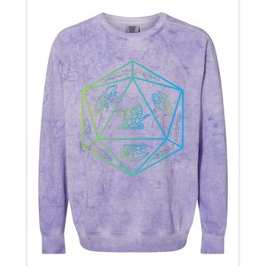 RPG Dragon Dice Polyhedral  RPG  Colorblast Crewneck Sweatshirt