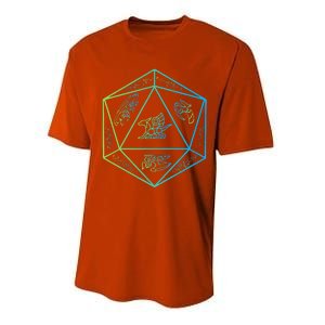 RPG Dragon Dice Polyhedral  RPG  Performance Sprint T-Shirt