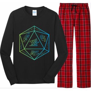 RPG Dragon Dice Polyhedral  RPG  Long Sleeve Pajama Set