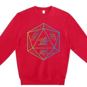 RPG Dragon Dice Polyhedral  RPG  Premium Crewneck Sweatshirt