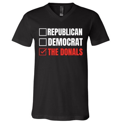 Republican Democrat Donald Trump V-Neck T-Shirt