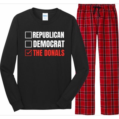 Republican Democrat Donald Trump Long Sleeve Pajama Set