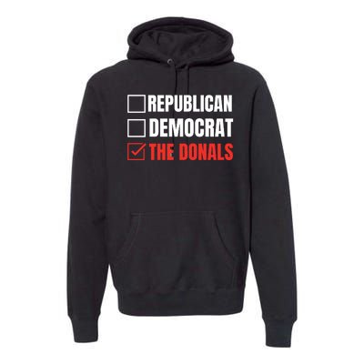 Republican Democrat Donald Trump Premium Hoodie