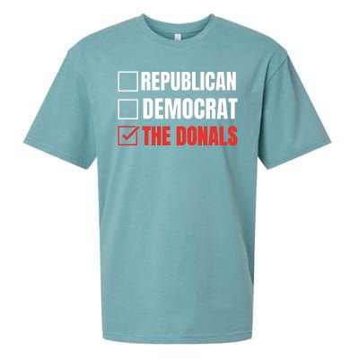 Republican Democrat Donald Trump Sueded Cloud Jersey T-Shirt