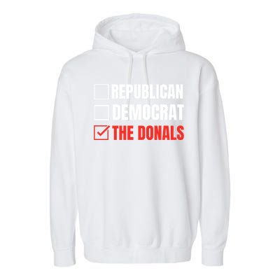 Republican Democrat Donald Trump Garment-Dyed Fleece Hoodie