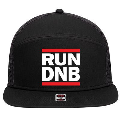 RUN DnB Drum And Bass 7 Panel Mesh Trucker Snapback Hat