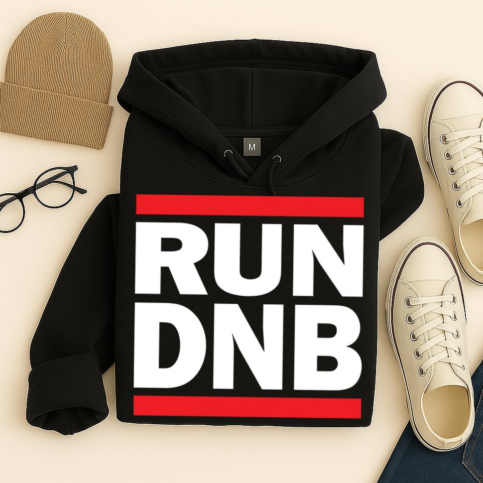 RUN DnB Drum And Bass Hoodie