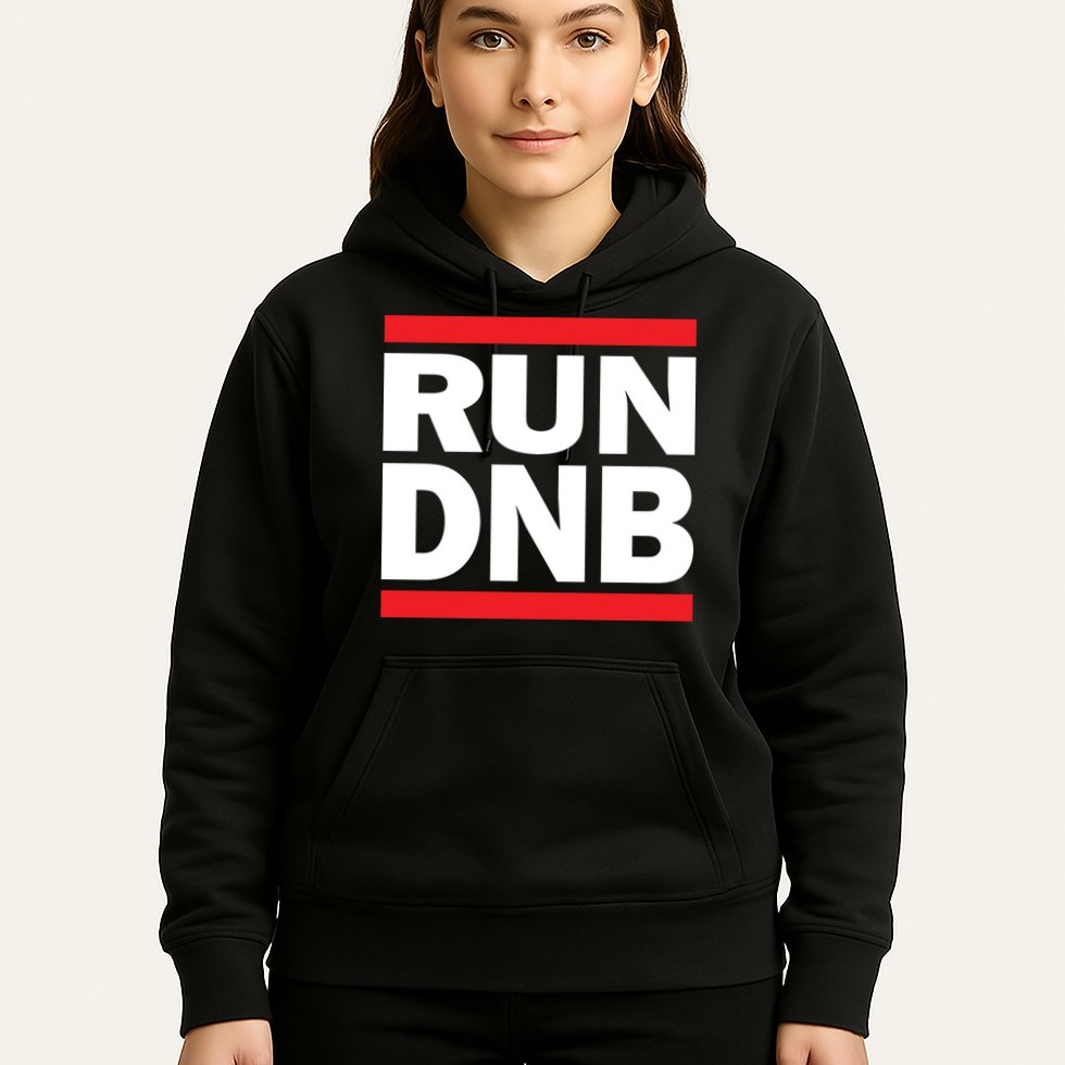 RUN DnB Drum And Bass Hoodie