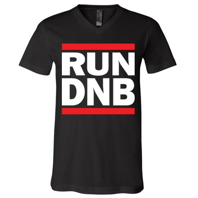 RUN DnB Drum And Bass V-Neck T-Shirt