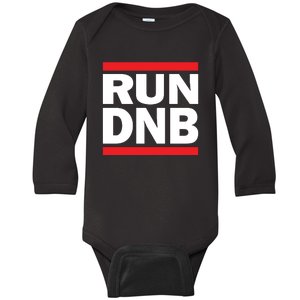 RUN DnB Drum And Bass Baby Long Sleeve Bodysuit