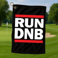 RUN DnB Drum And Bass Golf Towel