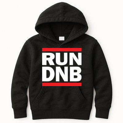 RUN DnB Drum And Bass Kids Hoodie