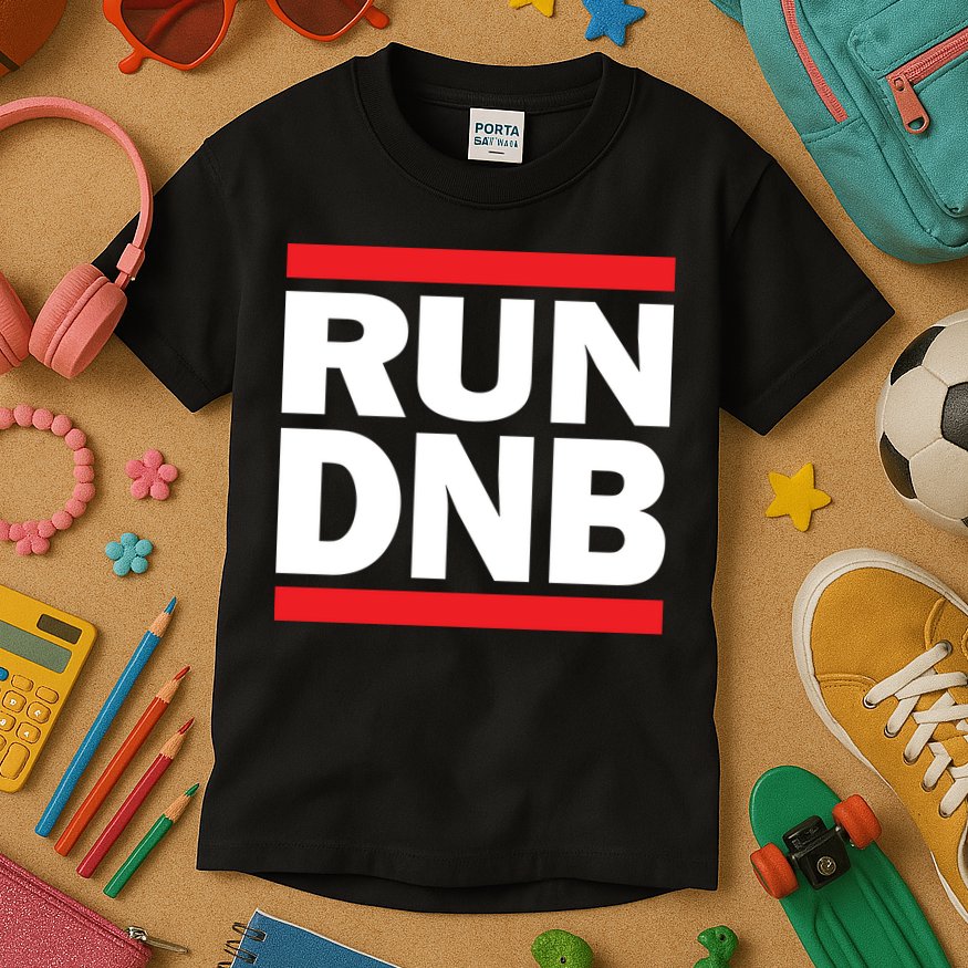 RUN DnB Drum And Bass Kids T-Shirt