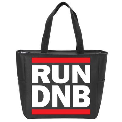 RUN DnB Drum And Bass Zip Tote Bag
