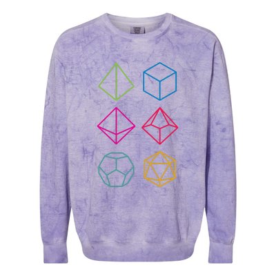 Roll Dungeons & Dragons Line Art Series Colorblast Crewneck Sweatshirt