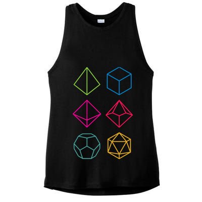 Roll Dungeons & Dragons Line Art Series Ladies PosiCharge Tri-Blend Wicking Tank