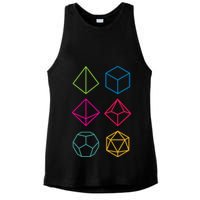 Roll Dungeons & Dragons Line Art Series Ladies PosiCharge Tri-Blend Wicking Tank
