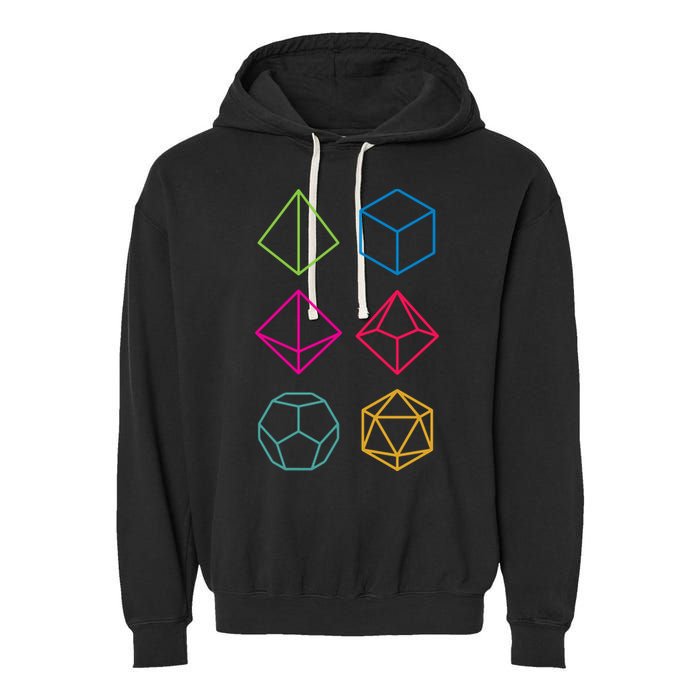 Roll Dungeons & Dragons Line Art Series Garment-Dyed Fleece Hoodie