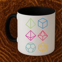 Roll Dungeons & Dragons Line Art Series Mug
