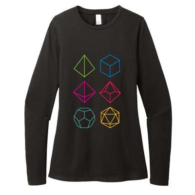 Roll Dungeons & Dragons Line Art Series Womens CVC Long Sleeve Shirt