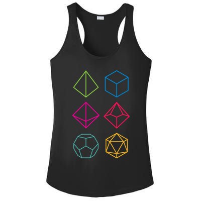 Roll Dungeons & Dragons Line Art Series Ladies PosiCharge Competitor Racerback Tank