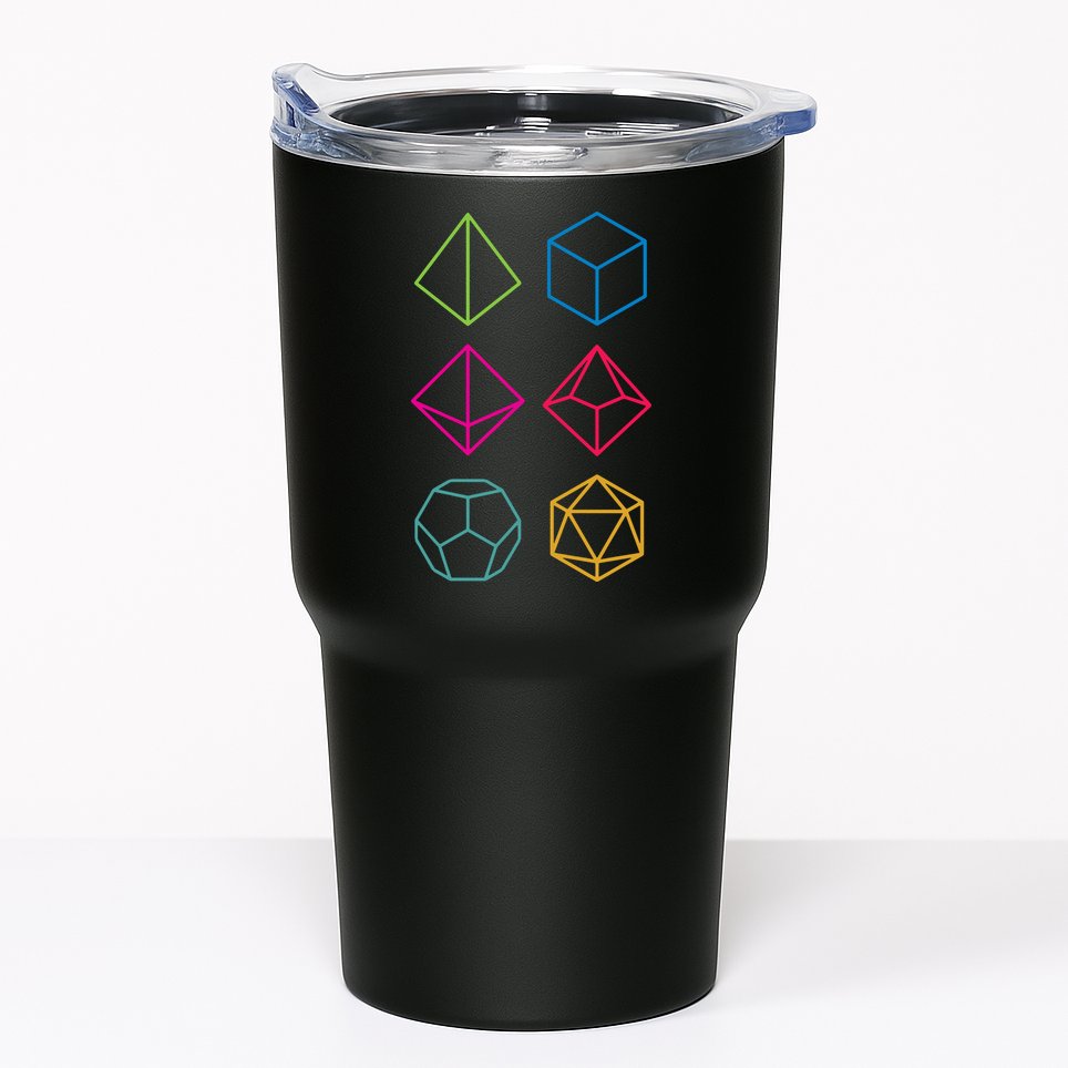 Roll Dungeons & Dragons Line Art Series Tumbler