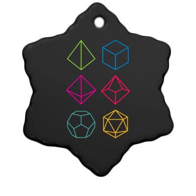 Roll Dungeons & Dragons Line Art Series Ceramic Star Ornament