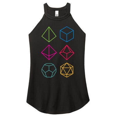 Roll Dungeons & Dragons Line Art Series Women's Perfect Tri Rocker Tank