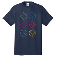 Roll Dungeons & Dragons Line Art Series Tall T-Shirt