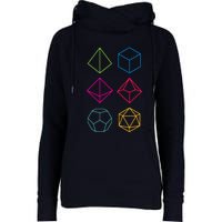 Roll Dungeons & Dragons Line Art Series Womens Funnel Neck Pullover Hood