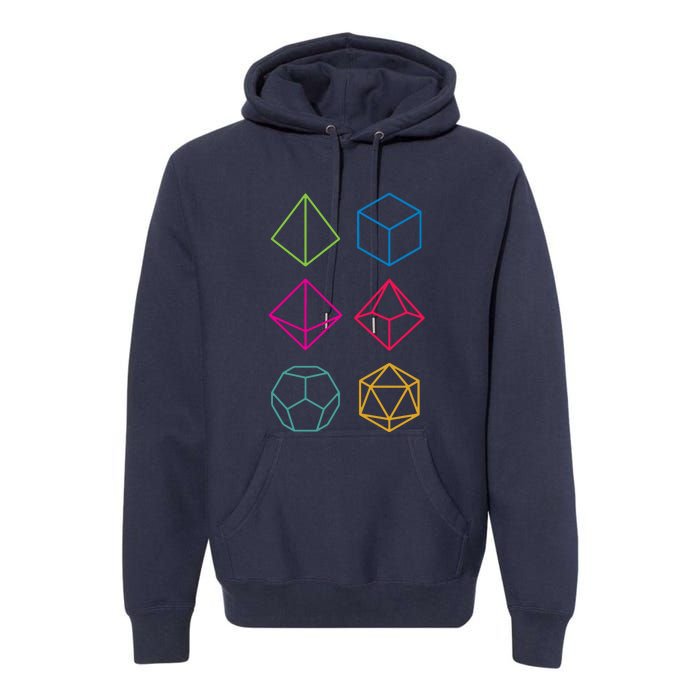 Roll Dungeons & Dragons Line Art Series Premium Hoodie