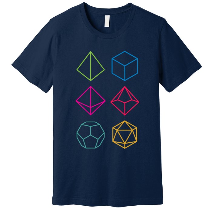 Roll Dungeons & Dragons Line Art Series Premium T-Shirt