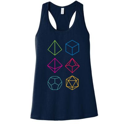 Roll Dungeons & Dragons Line Art Series Women's Racerback Tank