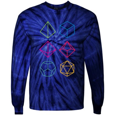 Roll Dungeons & Dragons Line Art Series Tie-Dye Long Sleeve Shirt