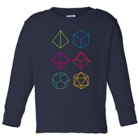 Roll Dungeons & Dragons Line Art Series Toddler Long Sleeve Shirt