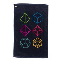 Roll Dungeons & Dragons Line Art Series Golf Towel