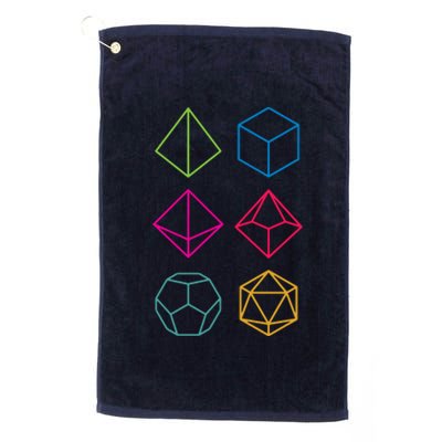 Roll Dungeons & Dragons Line Art Series Platinum Collection Golf Towel