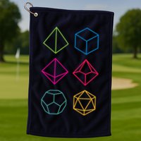 Roll Dungeons & Dragons Line Art Series Golf Towel