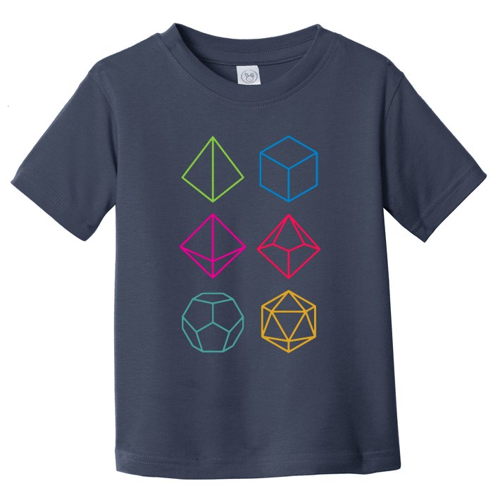 Roll Dungeons & Dragons Line Art Series Toddler T-Shirt