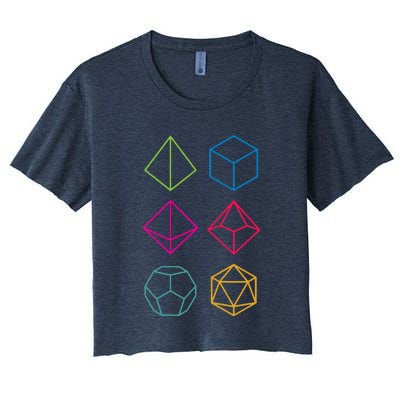 Roll Dungeons & Dragons Line Art Series Women's Crop Top Tee