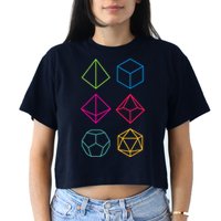 Roll Dungeons & Dragons Line Art Series Crop Top