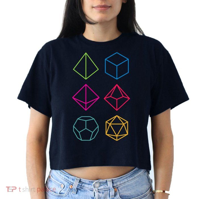 Roll Dungeons & Dragons Line Art Series Crop Top